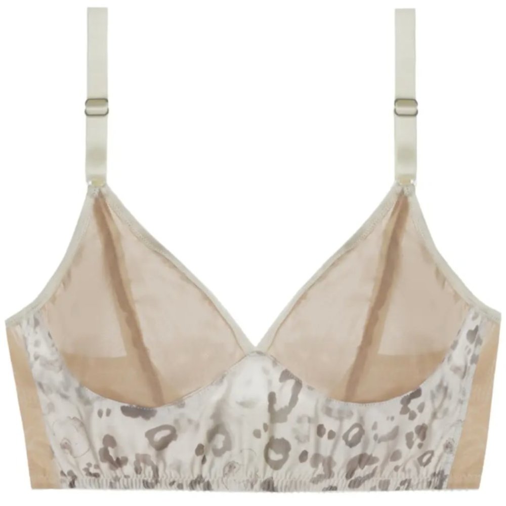 30DD Snow Leopard Ivy Longline Fortnight Bra!
